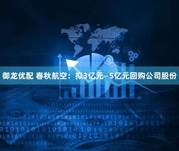 御龙优配 春秋航空：拟3亿元—5亿元回购公司股份