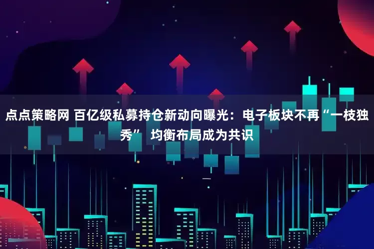 点点策略网 百亿级私募持仓新动向曝光：电子板块不再“一枝独秀”  均衡布局成为共识